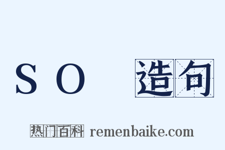 SO₄造句是什么意思的图片